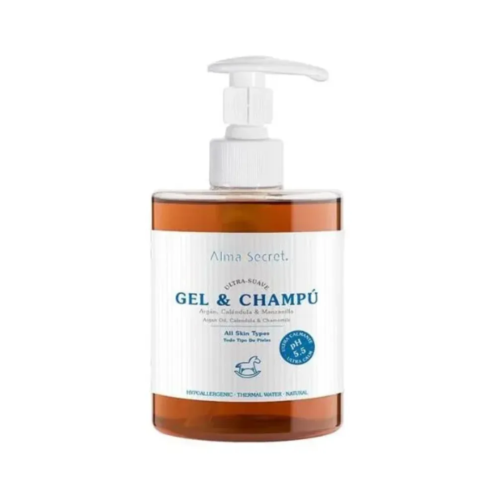 Alma Secret Gel-champú Suave Con Argán Caléndula and Manzanilla 500ml